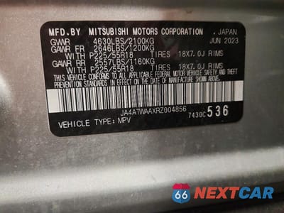 Zdjęcie 14 z 14 samochodu: 2024 MITSUBISHI ECLIPSE CROSS SE VIN:JA4ATWAAXRZ004856 - miniatura