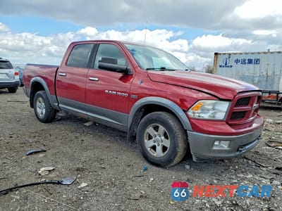 Czwarte zdjęcie samochodu z boku: 2012 DODGE RAM 1500 SLT VIN:1C6RD7LT4CS118837 - miniatura