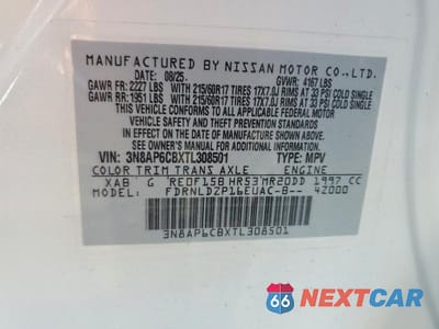 Zdjęcie 13 z 13 samochodu: 2026 NISSAN KICKS SV VIN:3N8AP6CBXTL308501 - miniatura