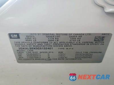 Zdjęcie 13 z 13 samochodu: 2012 GMC TERRAIN SLE VIN:2GKALSEK5C6132401 - miniatura