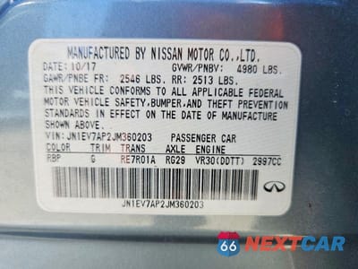 Zdjęcie 12 z 12 samochodu: 2018 INFINITI Q50 3.0T LUXE VIN:JN1EV7AP2JM360203 - miniatura