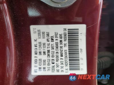 Zdjęcie 12 z 12 samochodu: 2013 HONDA ACCORD LX VIN:1HGCR2F33DA048478 - miniatura
