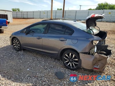 Drugie zdjęcie samochodu z przodu: 2014 HONDA CIVIC EXL VIN:19XFB2F94EE083713 - miniatura