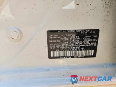 Zdjęcie 13 z 13 samochodu: 2024 SUBARU CROSSTREK PREMIUM VIN:JF2GUADC8RH872715 - miniatura