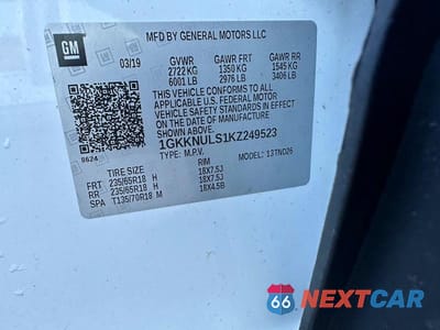 Zdjęcie 10 z 12 samochodu: 2019 GMC ACADIA SLT-1 VIN:1GKKNULS1KZ249523 - miniatura