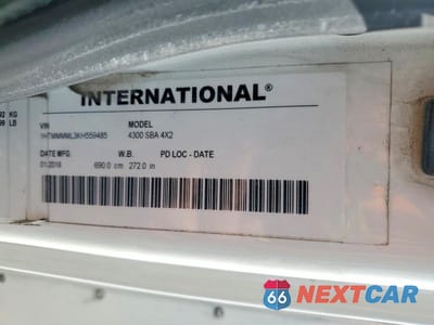Zdjęcie 10 z 10 samochodu: 2019 INTERNATIONAL 4300 BOX TRUCK VIN:1HTMMMML3KH559485 - miniatura