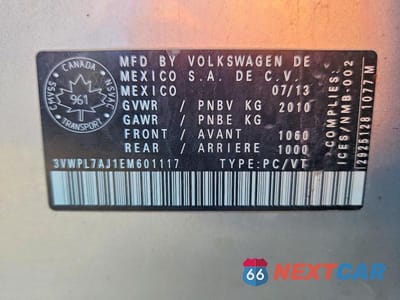 Zdjęcie 12 z 12 samochodu: 2014 VOLKSWAGEN GOLF TDI VIN:3VWPL7AJ1EM601117 - miniatura