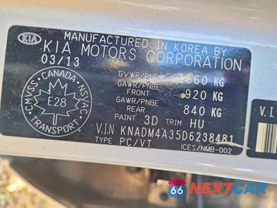 Zdjęcie 10 z 10 samochodu: 2013 KIA RIO LX VIN:KNADM4A35D6238481 - miniatura