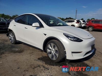 Czwarte zdjęcie samochodu z boku: 2022 TESLA MODEL Y VIN:7SAYGDEE6NF307100 - miniatura