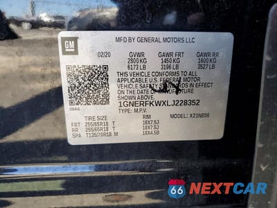 Zdjęcie 13 z 13 samochodu: 2020 CHEVROLET TRAVERSE LS VIN:1GNERFKWXLJ228352 - miniatura