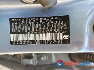 Zdjęcie 12 z 12 samochodu: 2020 TOYOTA COROLLA LE VIN:5YFEPRAEXLP092549 - miniatura