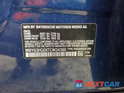 Zdjęcie 12 z 12 samochodu: 2026 BMW I5 EDRIVE 40 VIN:WBY63HG0XTCW34360 - miniatura