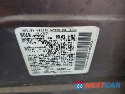 Zdjęcie 13 z 13 samochodu: 2008 NISSAN ROGUE S VIN:JN8AS58V78W120709 - miniatura