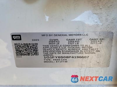 Zdjęcie 12 z 12 samochodu: 2023 CHEVROLET BOLT EUV LT VIN:1G1FY6S08P4196607 - miniatura