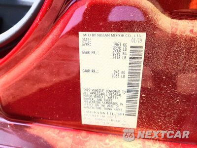 Zdjęcie 12 z 12 samochodu: 2019 NISSAN ALTIMA 2.5 SR VIN:1N4BL4CV3KN316289 - miniatura