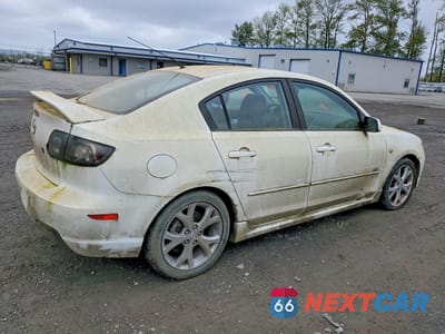 Trzecie zdjęcie samochodu z tyłu: 2007 MAZDA 3 S VIN:JM1BK323X71668291 - miniatura