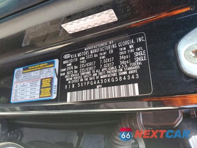 Zdjęcie 14 z 14 samochodu: 2019 KIA SORENTO L VIN:5XYPG4A30KG584343 - miniatura