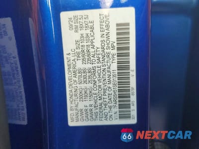 Zdjęcie 13 z 13 samochodu: 2025 HONDA CR-V SPORT VIN:7FARS5H51SE013511 - miniatura