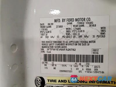 Zdjęcie 12 z 12 samochodu: 2010 FORD F150 SUPERCREW VIN:1FTFW1EV6AFA26782 - miniatura