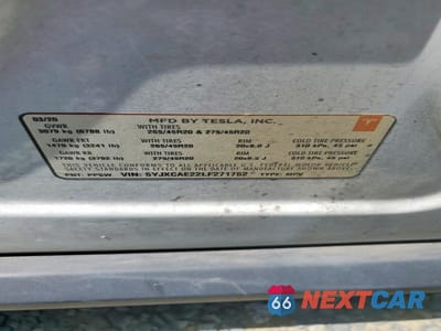 Zdjęcie 12 z 12 samochodu: 2020 TESLA MODEL X VIN:5YJXCAE22LF271752 - miniatura