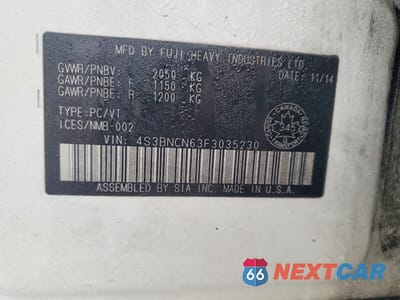 Zdjęcie 13 z 13 samochodu: 2015 SUBARU LEGACY 2.5I LIMITED VIN:4S3BNCN63F3035230 - miniatura