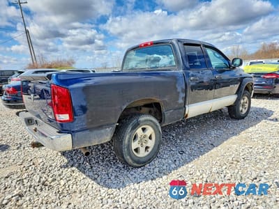 Trzecie zdjęcie samochodu z tyłu: 2005 DODGE RAM 1500 ST VIN:1D7HU18N95S191206 - miniatura