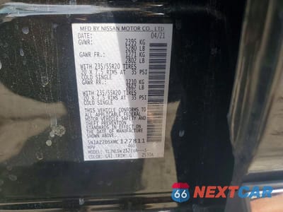 Zdjęcie 12 z 12 samochodu: 2021 NISSAN MURANO PLATINUM VIN:5N1AZ2DSXMC127811 - miniatura