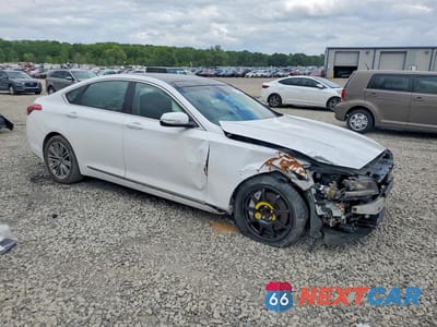 Czwarte zdjęcie samochodu z boku: 2018 GENESIS G80 3.8 VIN:KMHGN4JE6JU227409 - miniatura