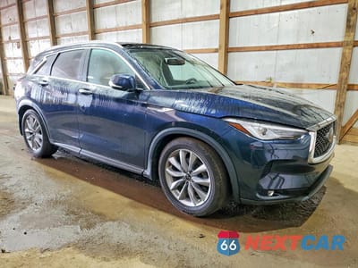 Czwarte zdjęcie samochodu z boku: 2020 INFINITI QX50 LUXE VIN:3PCAJ5M33LF117550 - miniatura