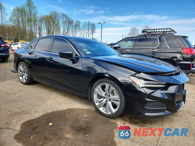 Czwarte zdjęcie samochodu z boku: 2021 ACURA TLX TECHNOLOGY VIN:19UUB6F47MA004119 - miniatura