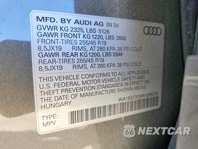Zdjęcie 13 z 13 samochodu: 2024 AUDI Q3 PREMIUM PLUS S LINE 45 VIN:WA1EECF3XR1205210 - miniatura