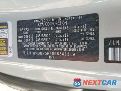 Zdjęcie 13 z 13 samochodu: 2024 KIA CARNIVAL SX PRESTIGE VIN:KNDNE5H38R6341319 - miniatura