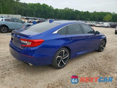 Trzecie zdjęcie samochodu z tyłu: 2019 HONDA ACCORD SPORT VIN:1HGCV1F30KA015635 - miniatura