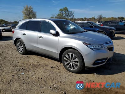 Czwarte zdjęcie samochodu z boku: 2015 ACURA MDX TECHNOLOGY VIN:5FRYD4H66FB005252 - miniatura