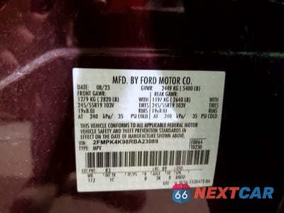 Zdjęcie 14 z 14 samochodu: 2024 FORD EDGE TITANIUM VIN:2FMPK4K98RBA23089 - miniatura