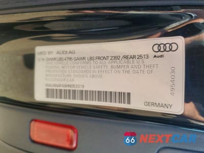 Zdjęcie 12 z 12 samochodu: 2017 AUDI A4 PREMIUM VIN:WAUANAF48HN053319 - miniatura