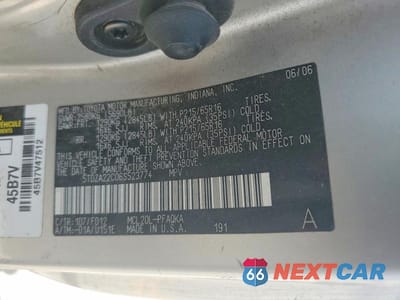 Zdjęcie 13 z 13 samochodu: 2006 TOYOTA SIENNA XLE 7 PASSENGER VIN:5TDZA22C06S523774 - miniatura