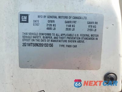Zdjęcie 12 z 12 samochodu: 2008 CHEVROLET IMPALA LT VIN:2G1WT58N289155156 - miniatura