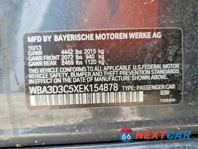 Zdjęcie 13 z 13 samochodu: 2014 BMW 328 VIN:WBA3D3C5XEK154878 - miniatura