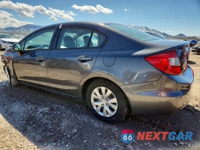 Drugie zdjęcie samochodu z przodu: 2012 HONDA CIVIC LX VIN:2HGFB2F57CH559887 - miniatura