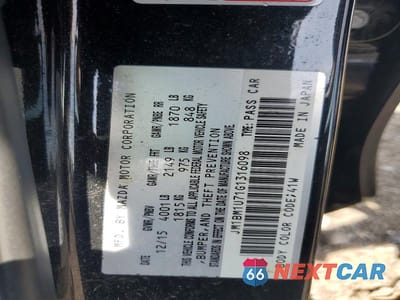 Zdjęcie 12 z 12 samochodu: 2016 MAZDA 3 SPORT VIN:JM1BM1U71G1316098 - miniatura