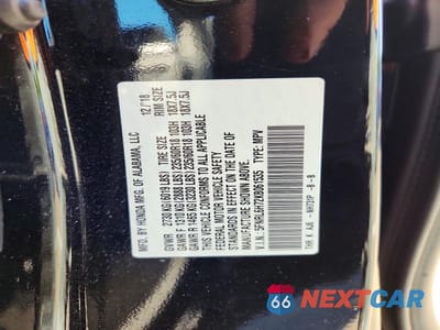 Zdjęcie 13 z 13 samochodu: 2019 HONDA ODYSSEY EXL VIN:5FNRL6H72KB061535 - miniatura
