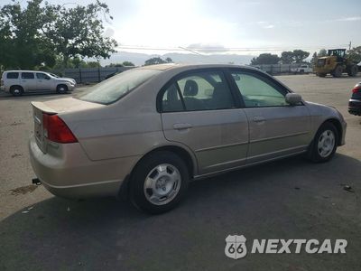 Trzecie zdjęcie samochodu z tyłu: 2003 HONDA CIVIC HYBRID VIN:JHMES96603S003665 - miniatura
