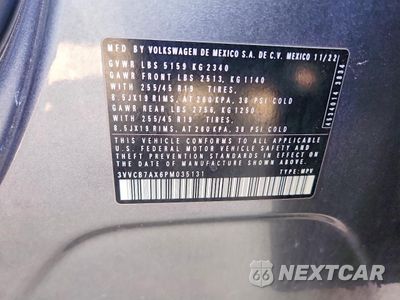 Zdjęcie 13 z 13 samochodu: 2023 VOLKSWAGEN TIGUAN SE R-LINE BLACK VIN:3VVCB7AX6PM035131 - miniatura
