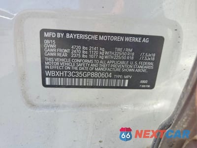 Zdjęcie 13 z 13 samochodu: 2016 BMW X1 XDRIVE28I VIN:WBXHT3C35GP880604 - miniatura