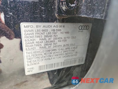 Zdjęcie 13 z 13 samochodu: 2017 AUDI Q7 PRESTIGE VIN:WA1VAAF70HD020373 - miniatura