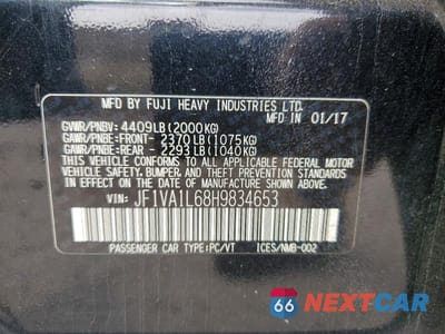 Zdjęcie 12 z 12 samochodu: 2017 SUBARU WRX LIMITED VIN:JF1VA1L68H9834653 - miniatura