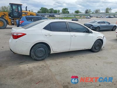 Trzecie zdjęcie samochodu z tyłu: 2014 TOYOTA COROLLA L VIN:5YFBURHE3EP149940 - miniatura