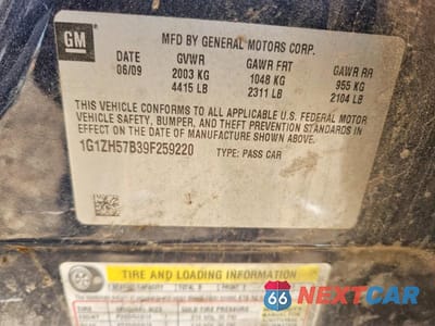 Zdjęcie 12 z 12 samochodu: 2009 CHEVROLET MALIBU 1LT VIN:1G1ZH57B39F259220 - miniatura