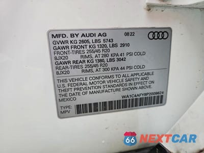 Zdjęcie 12 z 12 samochodu: 2023 AUDI SQ5 PRESTIGE VIN:WA1C4AFY8P2009624 - miniatura